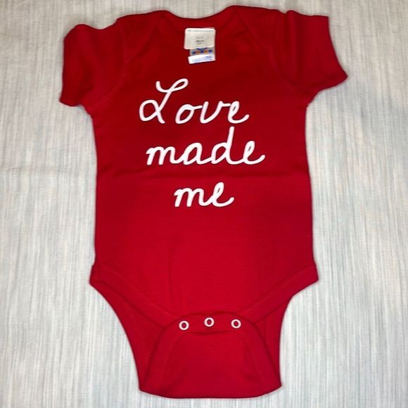 Rabbit Skins Other - RABBIT SKINS love made me red onesie